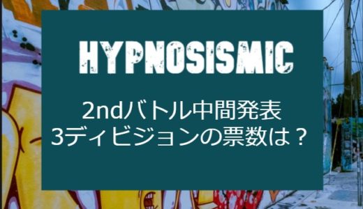 【ヒプノシスマイク】2nd.ラップバトル・ファイナルバトル中間発表